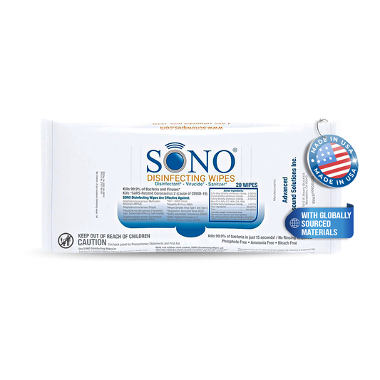 SONO Disinfecting Travel Wipes