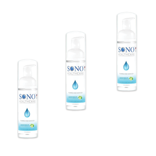 SONO Foaming Hand Sanitizer - Travel Size - 1.7 oz (3 PACK)