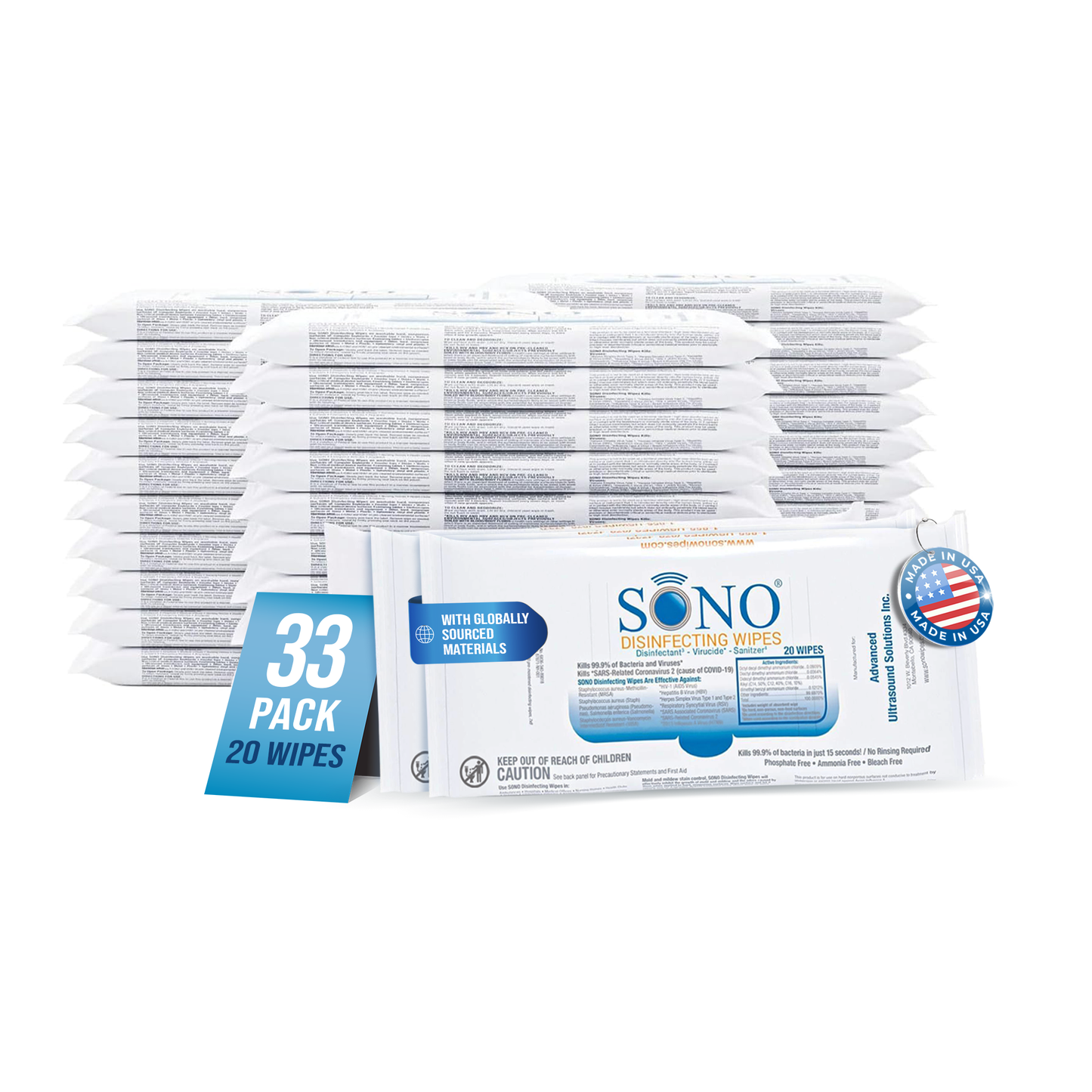 Disinfectant top wipes bulk